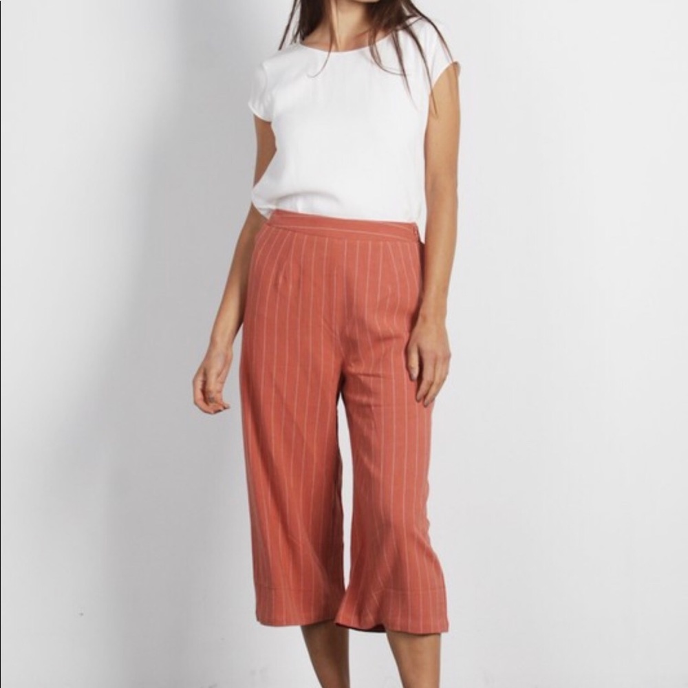 LAST ONE Layla Wide Leg Pants in Terracotta - Picture 5 of 6